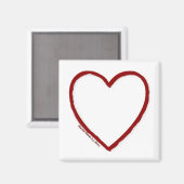 Love & Hate Magnet Sjabloon Magneet (Voorkant / Achterkant)