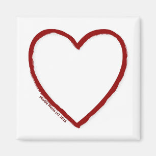 Love & Hate Magnet Sjabloon Magneet