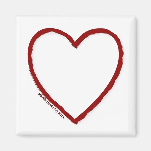 Love & Hate Magnet Sjabloon Magneet (Voorkant)