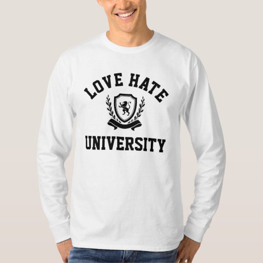 Love/Hate University Raglan T-Shirt (Devant)