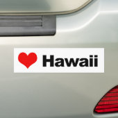 Love Hawaii Bumpersticker (Op auto)