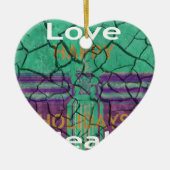Love Heals Keramisch Ornament (Voorkant)