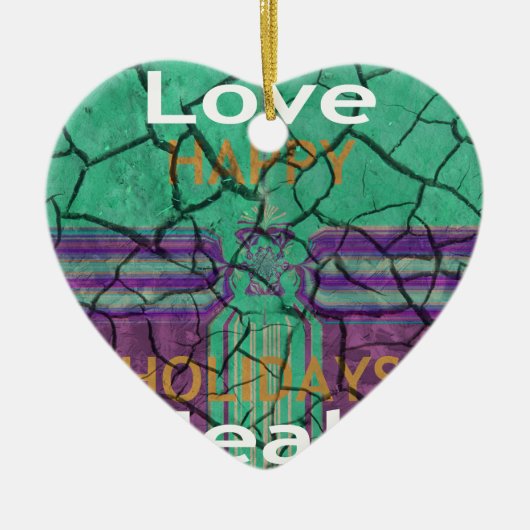 Love Heals Keramisch Ornament (Voorkant)