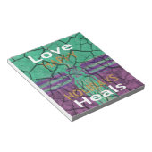 Love Heals Notitieblok (Schuin)