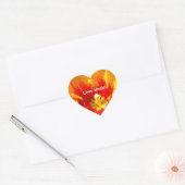 Love Heals! stickers hartvormige Tulpenbloem (Envelop)