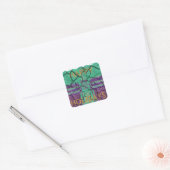 Love Heals Vierkante Sticker (Envelop)