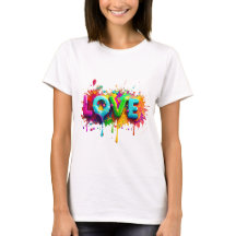 Love Heart Aesthetic Girl T-Shirt 💕