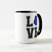 Love Heart Badge Police Support Mok (Voorkant rechts)