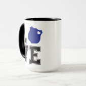 Love Heart Badge Police Support Mok (Voorkant links)