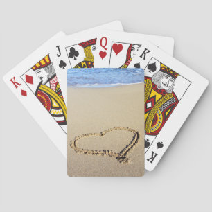Love Heart Beach Speelkaarten