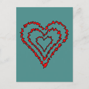 Love Heart Briefkaart