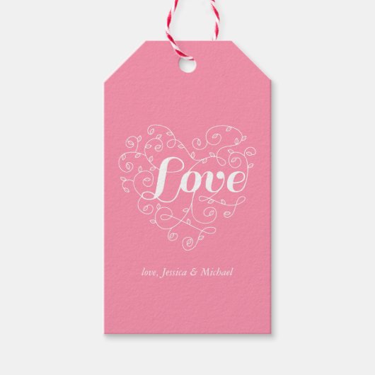 Love Heart Cadeaulabel (Voorkant)