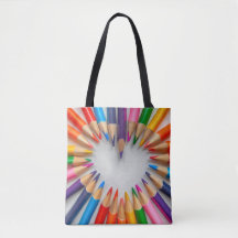 Love Heart Canvas tas