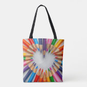 Love Heart Canvas tas (Achterkant)
