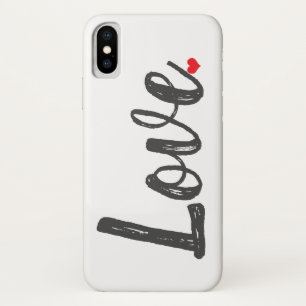 LOVE HEART iPhone X HOESJE