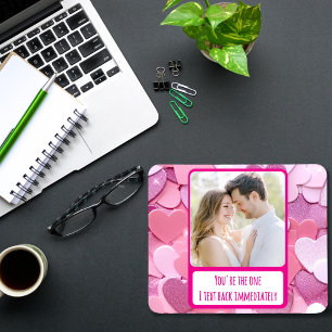 Love Heart Confetti Ik sms terug Muismat