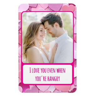Love Heart Confetti You're Hangry Flexible Magneet
