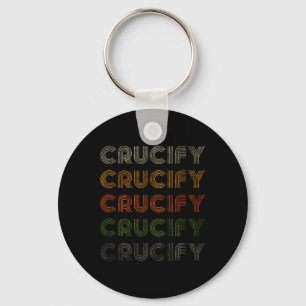 Love Heart Crucify T-shirt Grunge Style Zwart Sleutelhanger