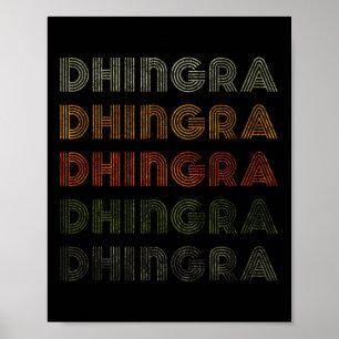 Love Heart Dhingra T-shirt Grunge  Style Zwart Poster
