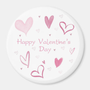 Love Heart Doodle Fridge Magnet