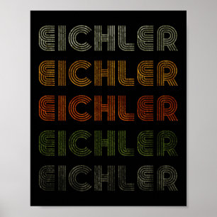 Love Heart Eichler T-shirt Grunge Style Zwart Poster