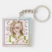 Love Heart Elf Sleutelhanger (Achterkant)