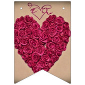 Love Heart  Engagement Party Vlaggetjes (Eerste vlag)