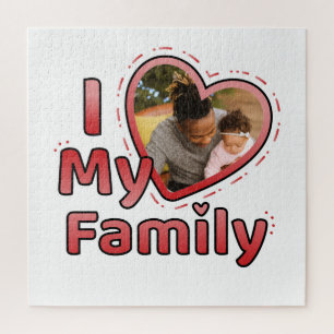 Love Heart Family Foto Legpuzzel