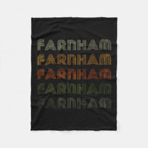 Love Heart Farnham T-shirt Grunge Style Zwart Fleece Deken