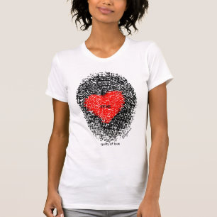 Love Heart Fingerprint T shirt