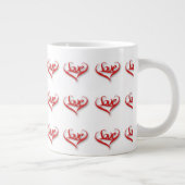 Love Heart Giant Café Mug (Droite)