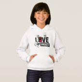 Love Heart Hockey Swirl Floral (Devant entier)