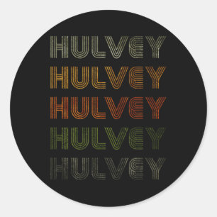 Love Heart Hulvey T-shirt Grunge  stijl Black H Ronde Sticker