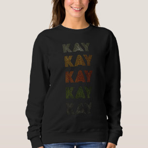Love Heart Kay Grunge Vintage Style Black Kay Trui