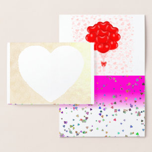 Love Heart Keepsake Memory Pink Destiny's Folie Kaarten