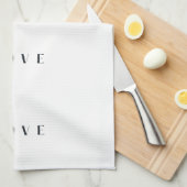 Love Heart Keuken Handdoek (Quarter Fold)