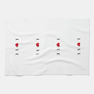 Love Heart Keuken Handdoek