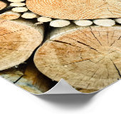 Love Heart Log Firewood Poster (Hoek)