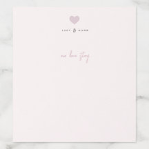 Love Heart Mariage Enveloppe Liner en rose doux