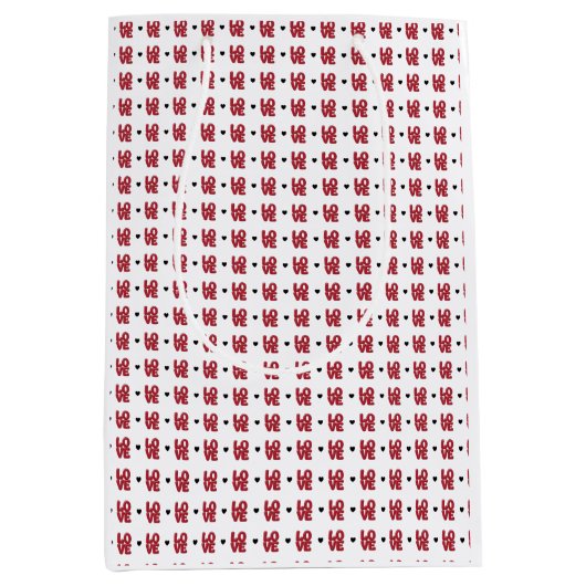 Love Heart Medium Cadeauzakje (Voorkant)