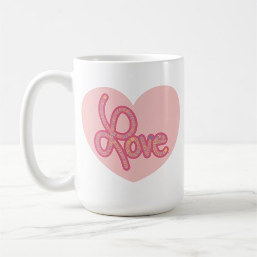 Love Heart Mug (Gauche)