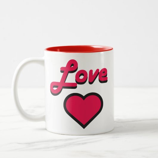 Love Heart Mug (Gauche)