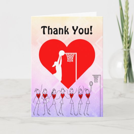 Love Heart Netball Merci (Devant)