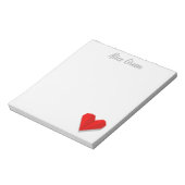 Love Heart Origami Vector Illustratie Notitieblok (Gedraaid)