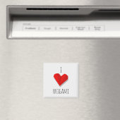 Love Heart Origami Vector Illustration Aimant (In Situ (Lave-vaisselle))