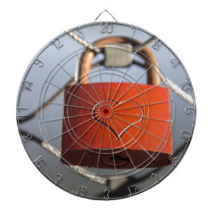 Love Heart Padlock Dartbord