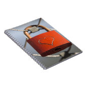 Love Heart Padlock Notitieboek (Rechterzijde)