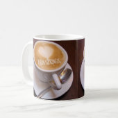 Love Heart Palm Springs Cappuccino Coffee Cup Mug (Devant gauche)