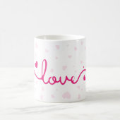 "Love" Heart Pattern Coffee Mug (Centre)