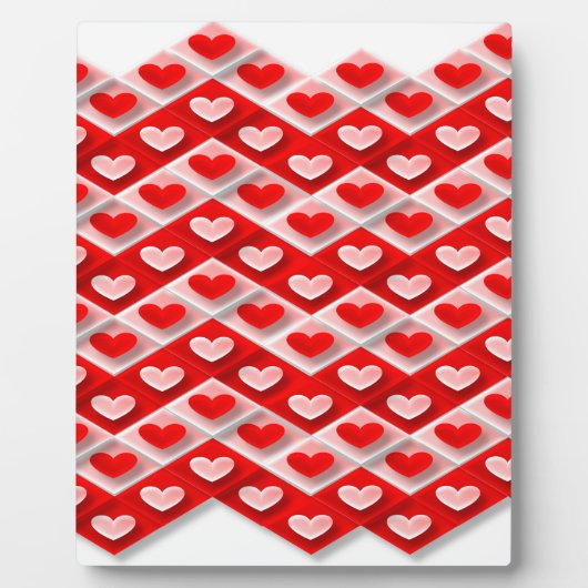 Love Heart Pattern Fotoplaat (Voorkant)